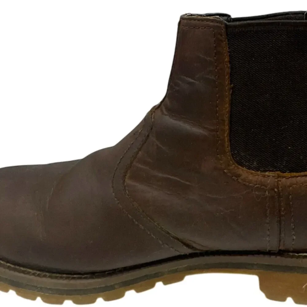 Timberland Men's Larchmont II Chelsea Boots Brown Leather A2NGY Size 9